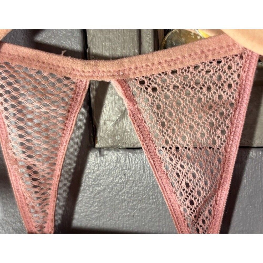 🎭 3/$20 Victoria’s Secret Wireless Bra 34C Pink Lace Back Everyday Comfort - Picture 2 of 8